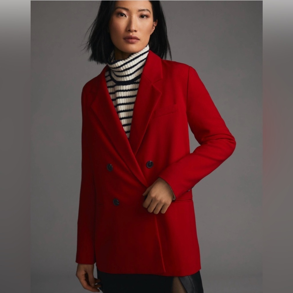 NWT Maeve Double-Breasted Blazer